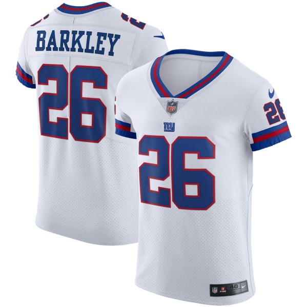 Men's New York Giants #26 Saquon Barkley White Elite Stitched Jersey Men's New York Giants #26 Saquon Barkley White Elite Stitched Jersey